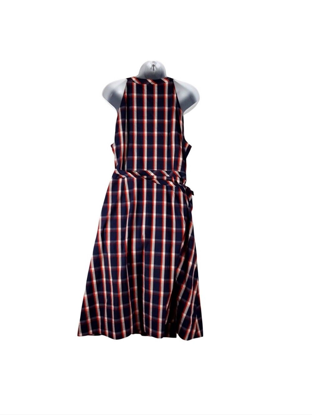 1901  CHECK WRAP DRESS - Picture 4 of 9